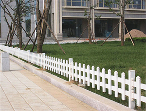 秦皇島花園小區(qū)PVC護欄展示